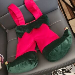 Pottery Barn Festive Elf Bottle Holders